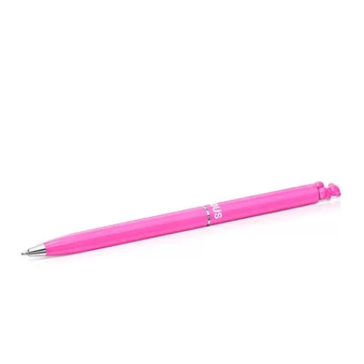 Best Sale Fuchsia-colored chromed Pen with Bold Bear Other Accessories