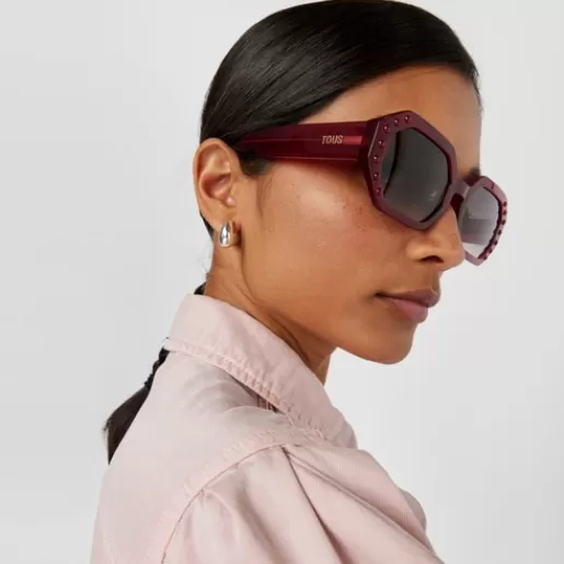 Flash Sale Fuchsia-colored Sunglasses Geometric Sunglasses