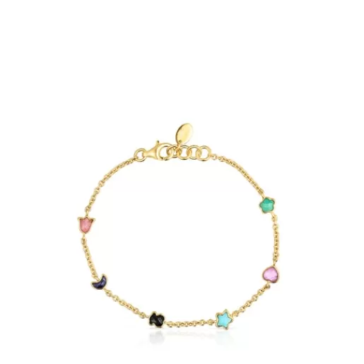 Best Glory Bracelet in Silver Vermeil with five Gemstones. 6 89/100 Silver Bracelets | Chain Bracelets