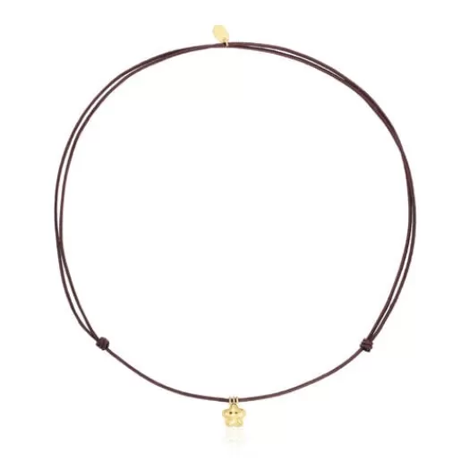 Cheap and brown cord Flower necklace Balloon Kids Gold Necklaces | Long Necklaces