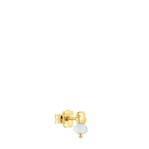 Flash Sale and chalcedony bear Single earring Balloon Gold Earrings | Individual Earrings