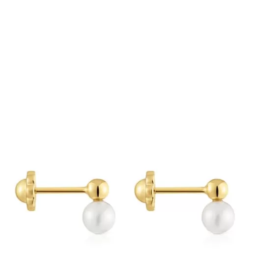 Cheap Gold and cultured pearl Earrings Basics Kids Small Earrings | Pearl Earrings