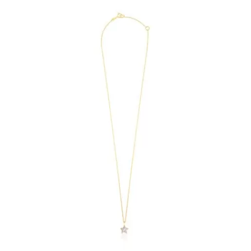 Best Sale Gold and Mother-of-pearl XXS star Necklace Gold Necklaces | Short Necklaces