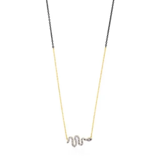 Store Gold and Silver Gem Power Necklace with Diamonds Gold Necklaces | Short Necklaces