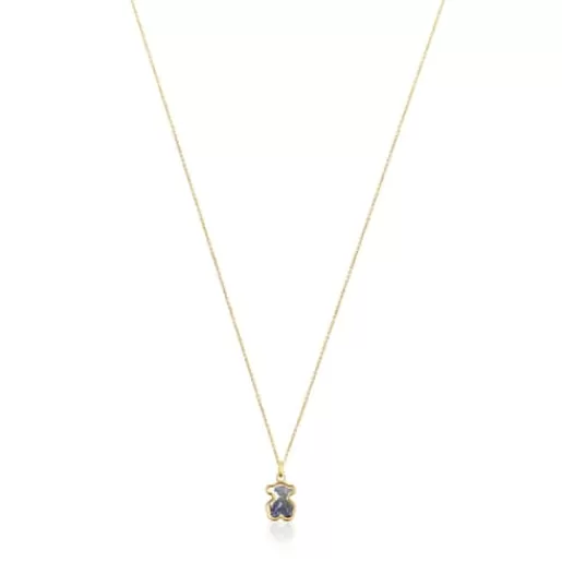 Cheap Areia Necklace with blue sapphire Gold Necklaces | Short Necklaces