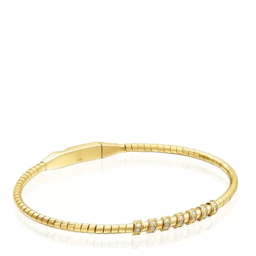 Flash Sale Gold Bangle with diamonds Basics Gold Bracelets | Bangle Bracelets