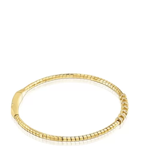 Flash Sale Gold Bangle with diamonds Basics Gold Bracelets | Bangle Bracelets