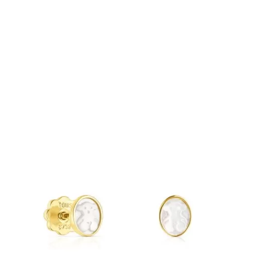 Best Camee Earrings with Mother-of-Pearl Gold Earrings | Small Earrings