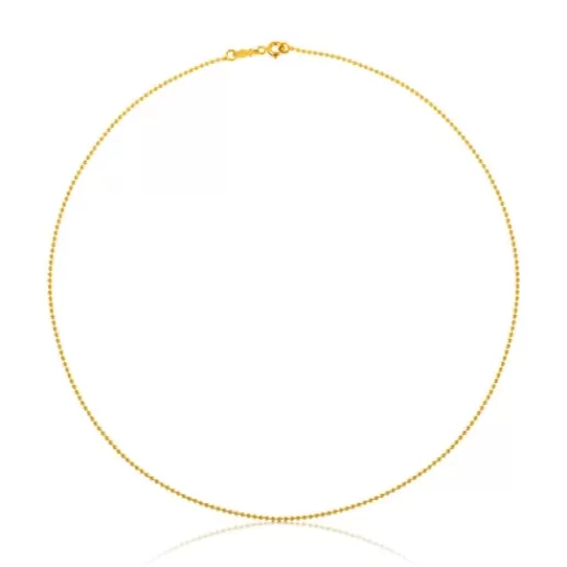 Flash Sale Gold Choker with 1.2 mm balls measuring 45 cm Chain Kids Gold Necklaces | Chokers