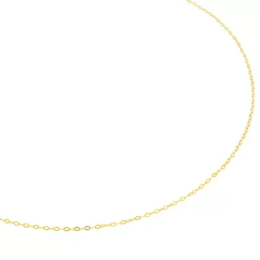 Shop Gold Choker with oval rings measuring 40 cm Chain Kids Gold Necklaces | Chokers