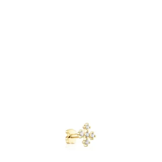 New cross Ear piercing with diamonds Les Classiques Small Earrings | Individual Earrings