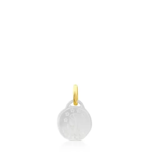 Best Gold Devocion Maria Pendant with Mother-of-Pearl Gold Pendants | Small Pendants