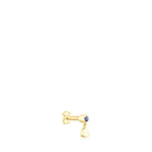 Cheap Ear piercing with iolite and heart motif Cool Joy Small Earrings | Individual Earrings
