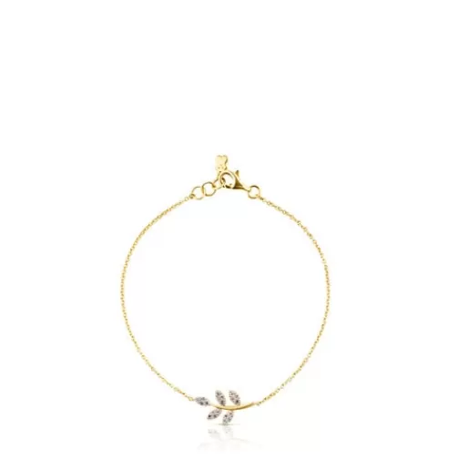 Hot Gold Gem Power Bracelet with Diamonds Gold Bracelets | Chain Bracelets