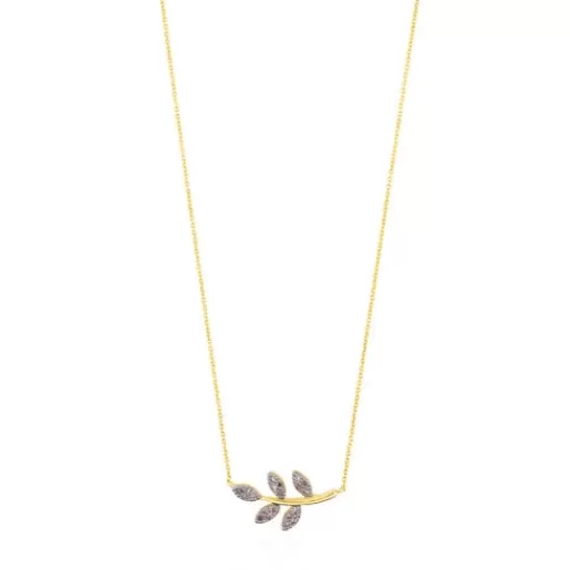 Shop Gold Gem Power Necklace with Diamonds Gold Necklaces | Short Necklaces