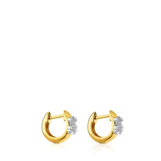 Shop Gold Gen Earrings with Diamonds Gold Earrings | Hoop Earrings