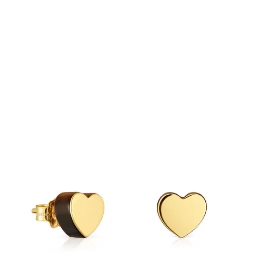 Cheap heart Earrings with tiger’s eye 1950 Gold Earrings | Small Earrings