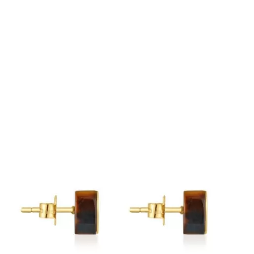 Cheap heart Earrings with tiger’s eye 1950 Gold Earrings | Small Earrings