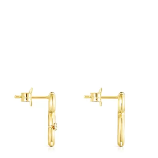 Online Gold Hold Bear Earrings Gold Earrings