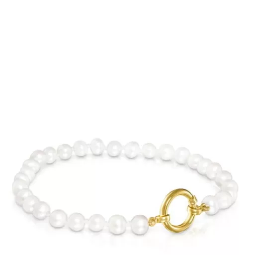 Fashion Gold Hold Bracelet with Pearls Gold Bracelets | Pearl Bracelets