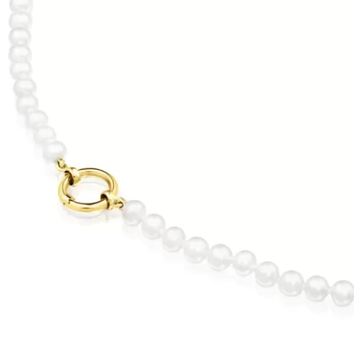 Clearance Gold Hold Necklace with Pearls Gold Necklaces | Short Necklaces