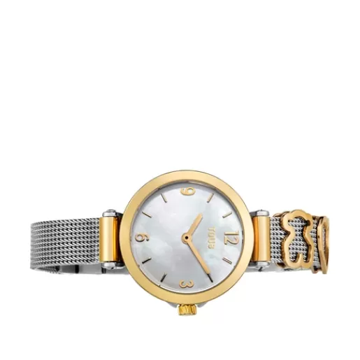 Cheap Gold IP Icon Charms Watch with Mother-of-pearl For Her | Analog Watches