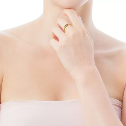 Hot Gold Lio Ring with Ruby, pink & blue Sapphire, Amethyst and Tsavorite 分类为空