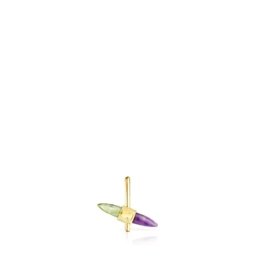 Shop Gold Lure Earcuff with gemstones Gold Earrings | Individual Earrings