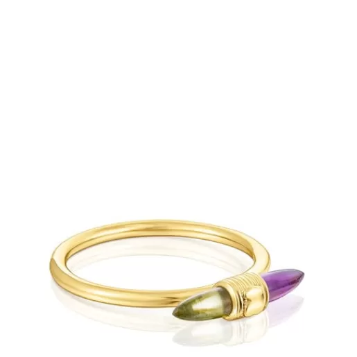 Outlet Gold Lure Ring with gemstones 分类为空 | Small Rings