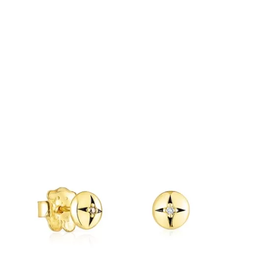 Cheap Gold Magic Nature Earrings with diamonds Gold Earrings | Small Earrings