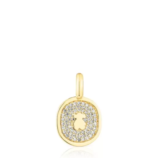 Best Oursin Pendant with 0.21ct diamonds Gold Pendants | Small Pendants