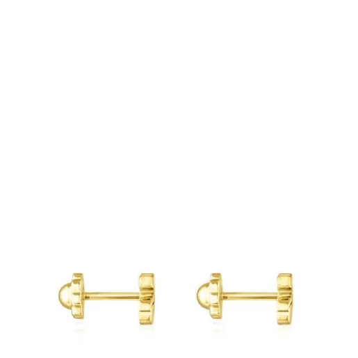 Cheap Puppies Earrings Bear motif Kids Gold Earrings | Small Earrings