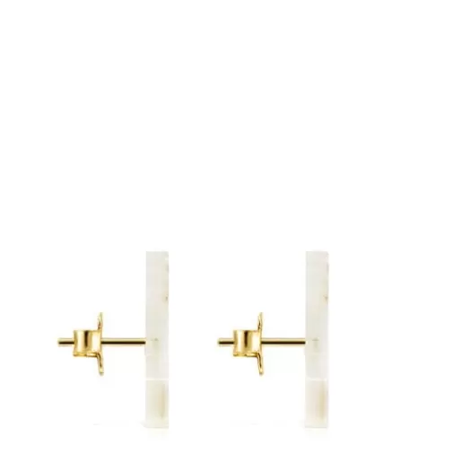 Best Sale San Valentín arrow Earrings with Mother-of-pearl Gold Earrings