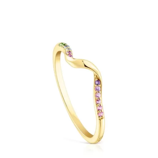 New Spiral ring with gemstones St. Tropez 分类为空 | Small Rings