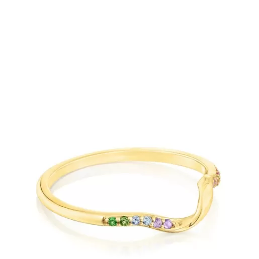 New Spiral ring with gemstones St. Tropez 分类为空 | Small Rings