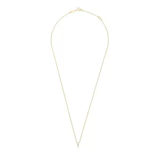 Flash Sale Strip necklace with diamonds Les Classiques Gold Necklaces | Short Necklaces