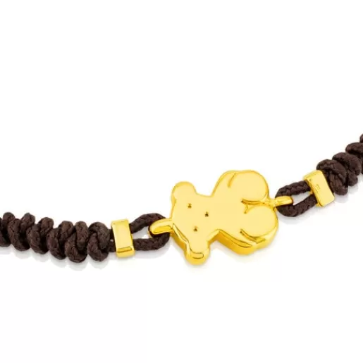 Shop Gold Sweet Dolls Bracelet Bear motif Kids Gold Bracelets | Cord And Thread Bracelets