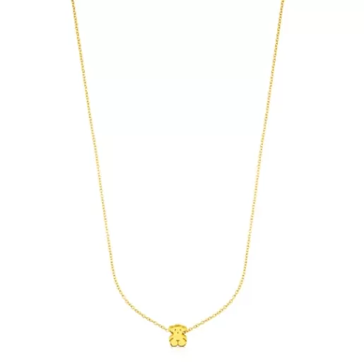 Flash Sale Gold Sweet Dolls Necklace Bear motif Kids Gold Pendants | Gold Necklaces