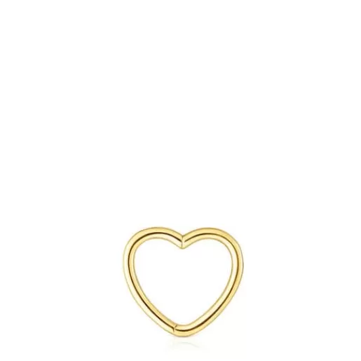 Cheap Basics 1/2 Earring with heart motif Gold Earrings | Individual Earrings