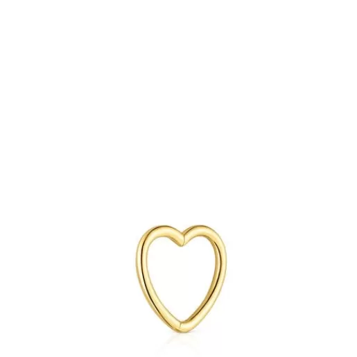 Cheap Basics 1/2 Earring with heart motif Gold Earrings | Individual Earrings