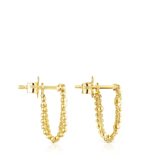 Shop Gold Cool Joy Earrings with four chains Gold Earrings | Large Earrings