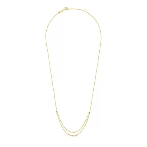 Sale Gold Cool Joy Necklace with chrome diopside Gold Necklaces | Short Necklaces