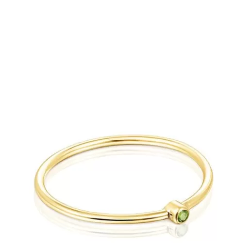 Cheap Gold Cool Joy Ring with chrome diopside 分类为空 | Small Rings