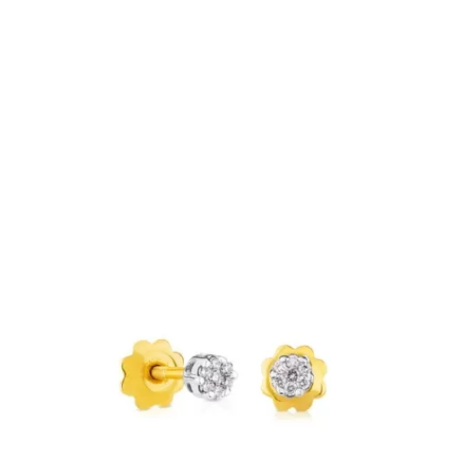 Best Gold Diamonds Earrings 0.08ct Kids Gold Earrings | Small Earrings