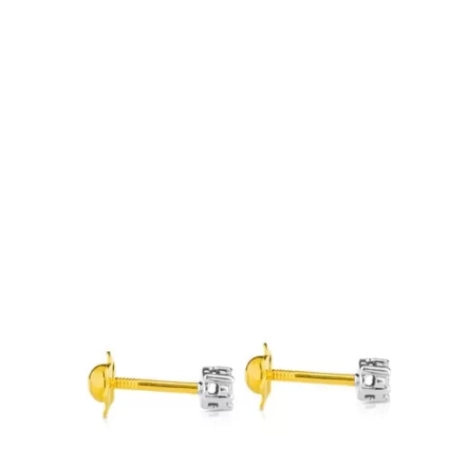 Best Gold Diamonds Earrings 0.08ct Kids Gold Earrings | Small Earrings