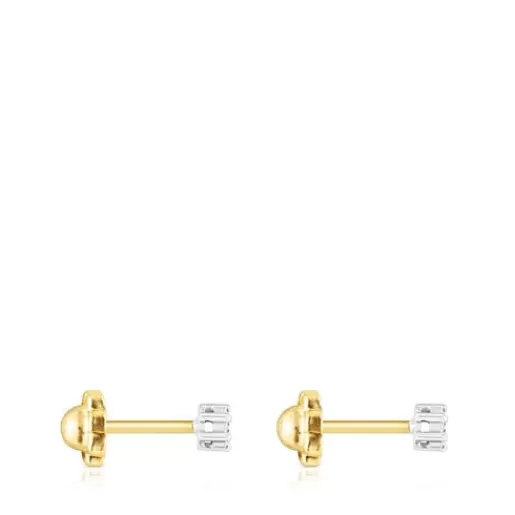 Cheap Gold Diamonds earrings 0.08ct Kids Small Earrings | Jewelry