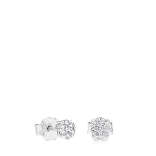 Cheap Gold Diamonds Earrings with 0.18ct Diamonds Small Earrings