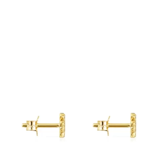 Fashion Good Vibes clover Earrings with Diamonds Gold Earrings | Small Earrings