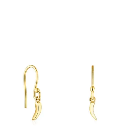 Hot Gold Good Vibes cornucopia Earrings Gold Earrings