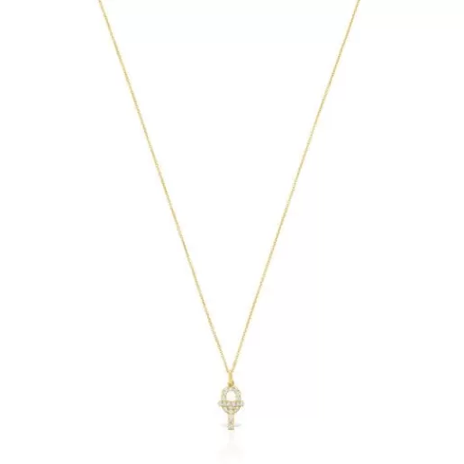 Flash Sale Gold MANIFESTO Necklace with diamonds Gold Necklaces | Short Necklaces